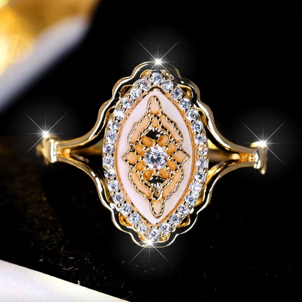 14k Yellow Gold Diamond Ring Band - Picture 3 of 5